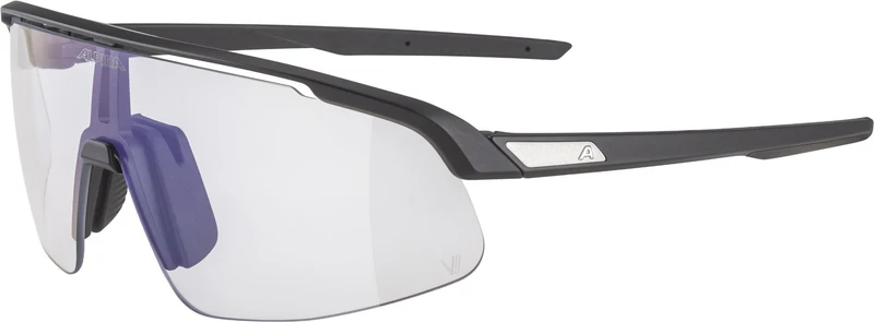 Alpina Turbo Pro S V Sportbrille black matt/vario blue mirror one size