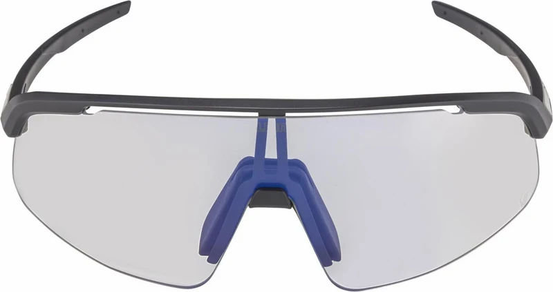 Alpina Turbo Pro S V Sportbrille black matt/vario blue mirror one size