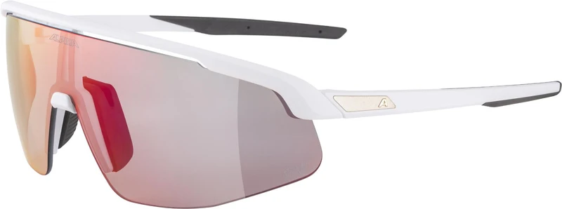 Alpina Turbo Pro QV Sportbrille white matt/mirror rainbow one size
