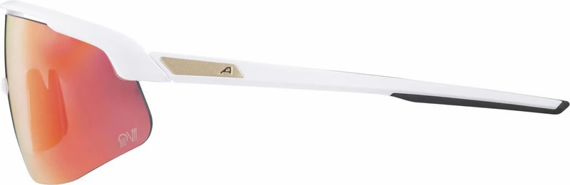 Alpina Turbo Pro QV Sportbrille white matt/mirror rainbow one size