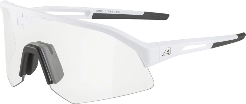 Alpina Sonic HR V Sportbrille white matt/varioflex black one size