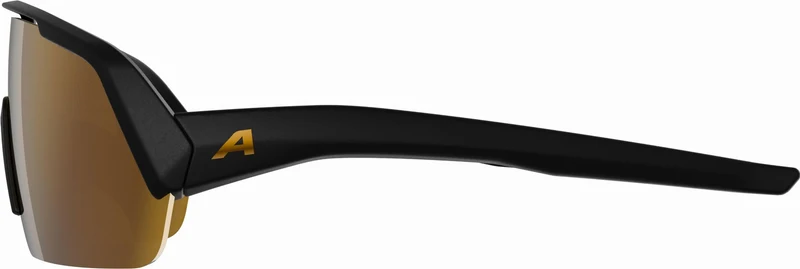 Alpina Turbo HR Sportbrille black matt/mirror gold one size