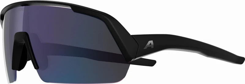 Alpina Turbo HR Sportbrille black matt/mirror blue one size