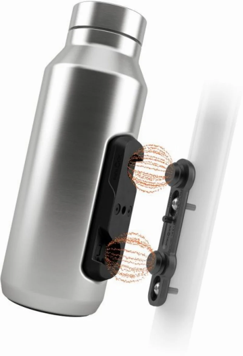 Fidlock Twist Steel Trinkflasche inkl. magnet-mechanischem Flaschenhaltersystem für Fahrradrahmen 500 ml
