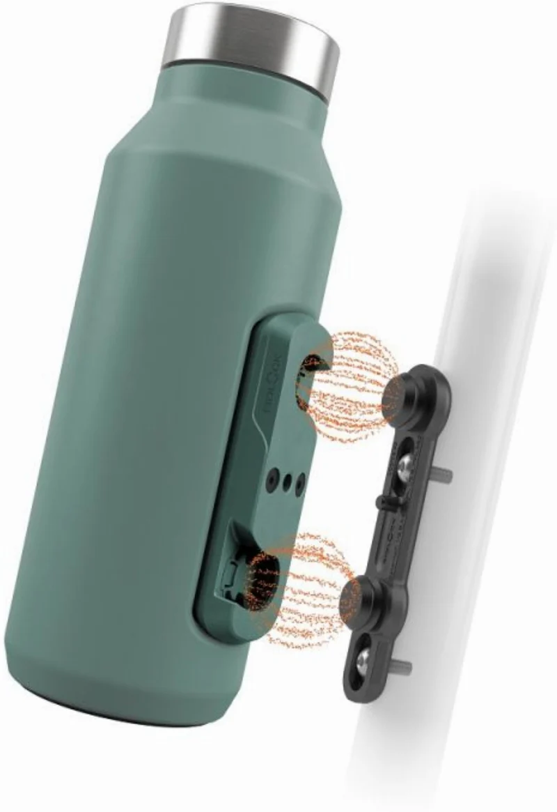 Fidlock Twist Steel Trinkflasche inkl. magnet-mechanischem Flaschenhaltersystem für Fahrradrahmen 500 ml