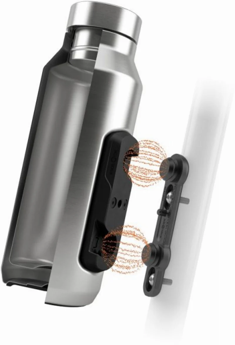 Fidlock Twist Steel Trinkflasche inkl. magnet-mechanischem Flaschenhaltersystem für Fahrradrahmen 500 ml