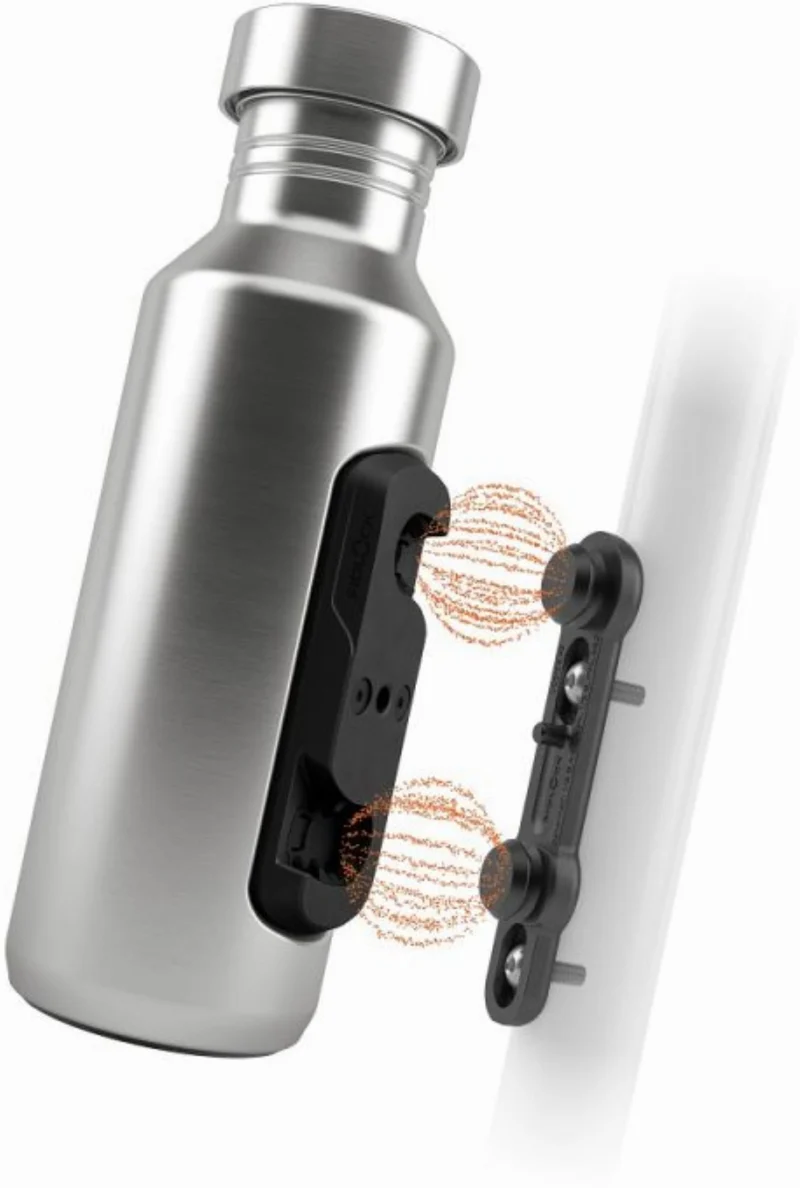Fidlock Twist Steel Trinkflasche inkl. magnet-mechanischem Flaschenhaltersystem für Fahrradrahmen 600 ml