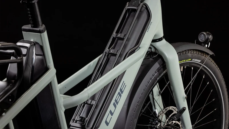 Cube Longtail Sport Hybrid 725 Wh E-Bike Transport 26" swampgrey´n´reflex one size