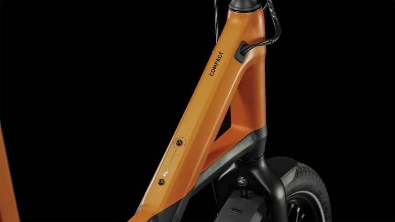 Cube Compact Hybrid 500 Wh E-Kompaktrad 20" black´n´sparkorange one size