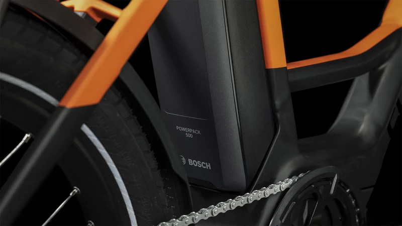 Cube Compact Hybrid 500 Wh E-Kompaktrad 20" black´n´sparkorange one size
