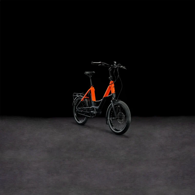 Cube Compact Hybrid 500 Wh E-Kompaktrad 20" black´n´sparkorange one size