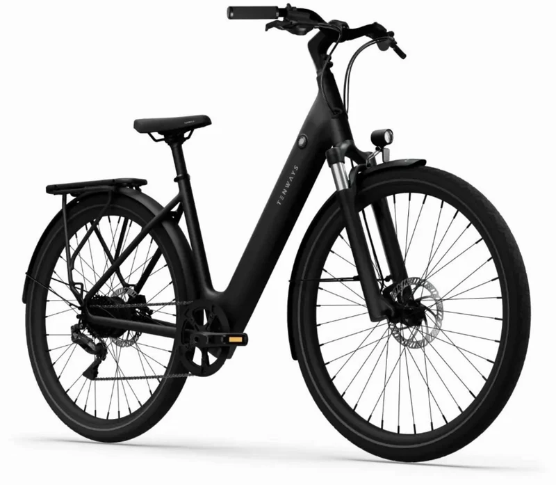 Tenways CGO800 Plus 475 Wh E-Bike Wave 28" midnight black 48 cm