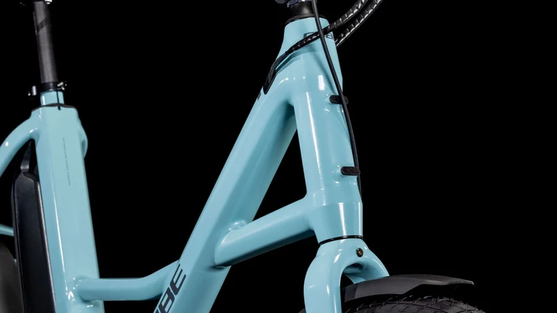 Cube Compact Hybrid Comfort 500 Wh E-Kompaktrad 20" arubablue´n´reflex one size