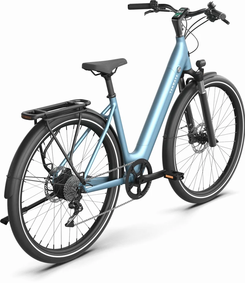 Tenways CGO800 Plus 475 Wh E-Bike Wave 28" sky blue 48 cm