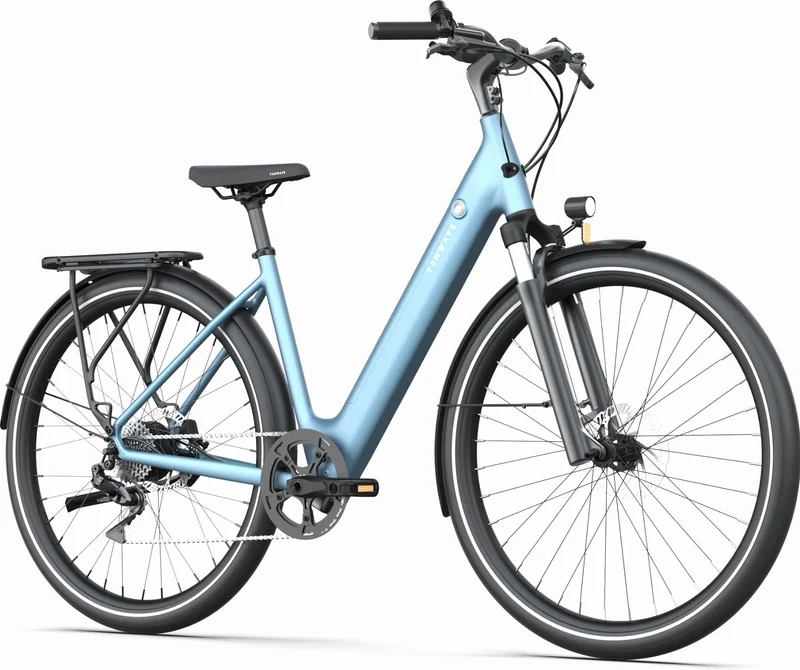 Tenways CGO800 Plus 475 Wh E-Bike Wave 28" sky blue 48 cm