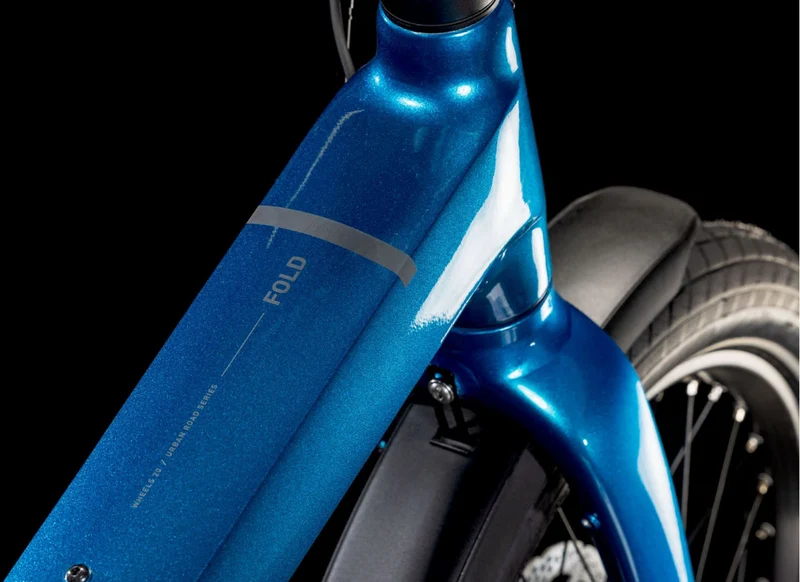 Cube Fold Hybrid Comfort 500 Wh E-Bike 20" electricblue´n´reflect one size