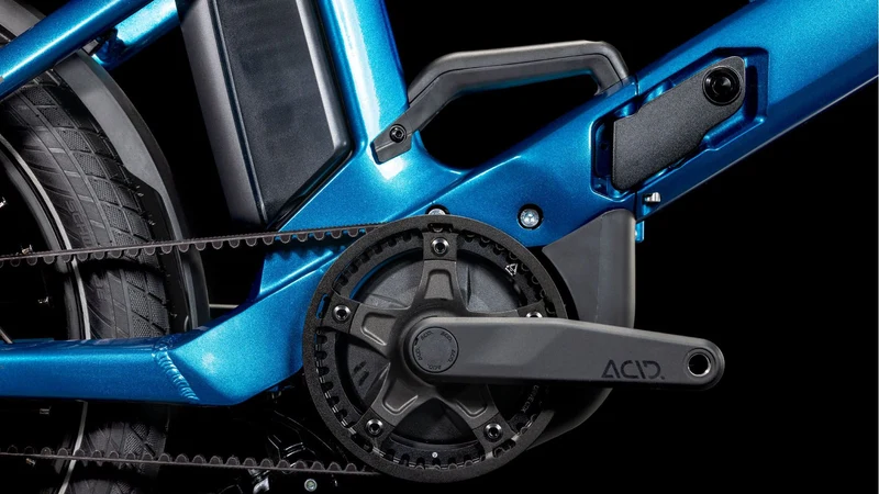Cube Fold Hybrid Comfort 500 Wh E-Bike 20" electricblue´n´reflect one size