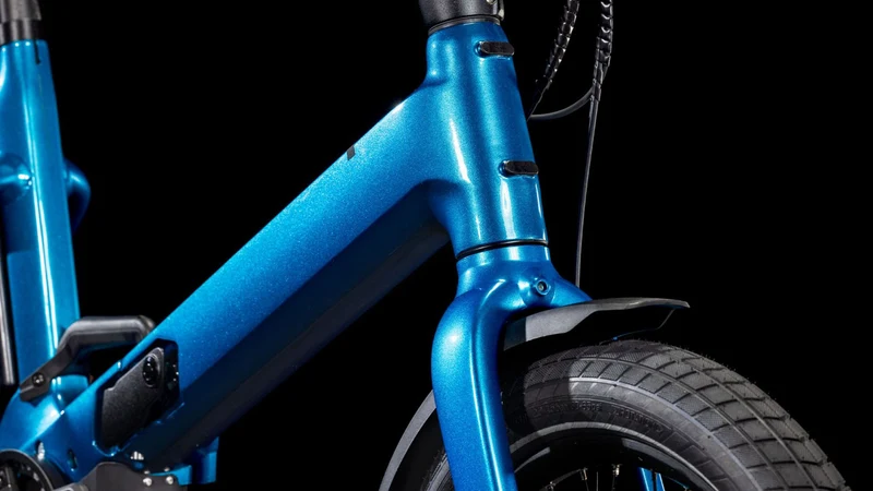 Cube Fold Hybrid Comfort 500 Wh E-Bike 20" electricblue´n´reflect one size