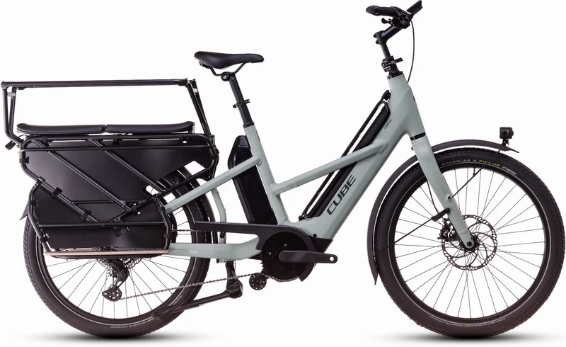 Cube Longtail Sport Hybrid Family 1350 Wh E-Lastenrad 26" swampgrey´n´reflex one size