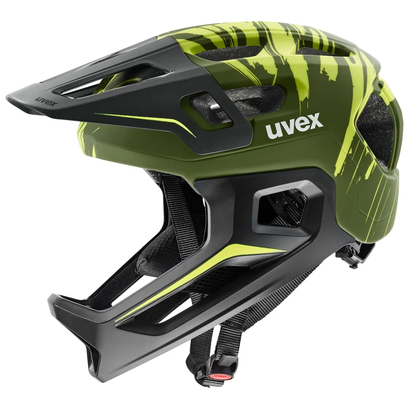 Uvex React Jr. Fullface Kinder-Helm dark olive matt S (52-56 cm)