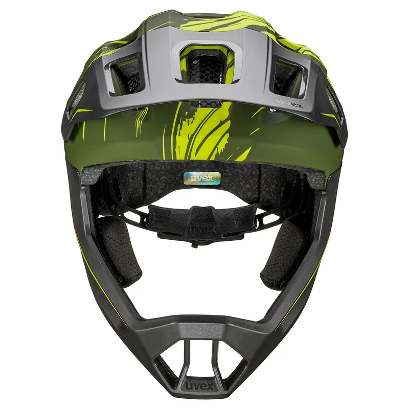 Uvex React Jr. Fullface Kinder-Helm dark olive matt S (52-56 cm)