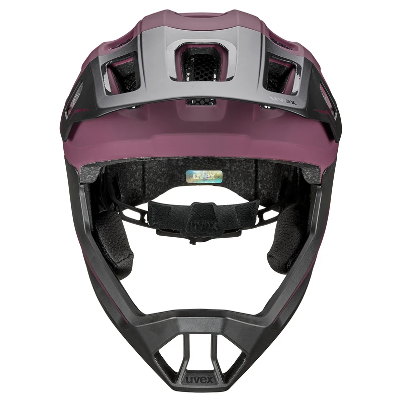 Uvex React Jr. Fullface Kinder-Helm cranberry matt S (52-56 cm)