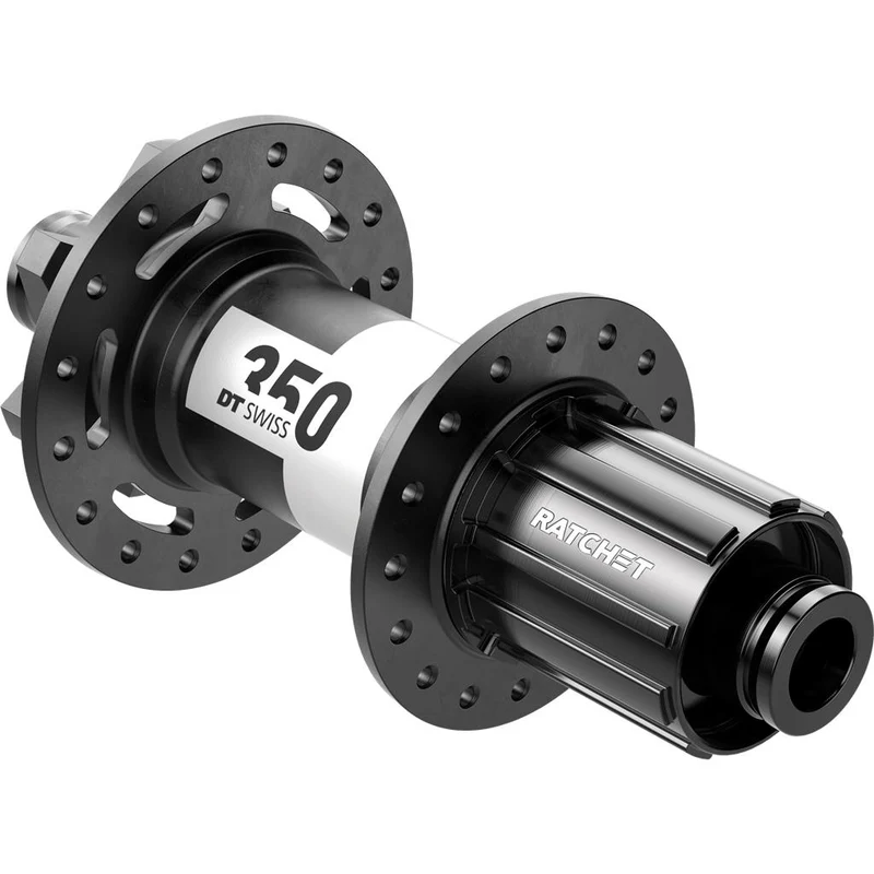 DT Swiss HR-Nabe 350 MTB DB 142/12mm TA, IS 6-bolt, 32L, Shim. Light