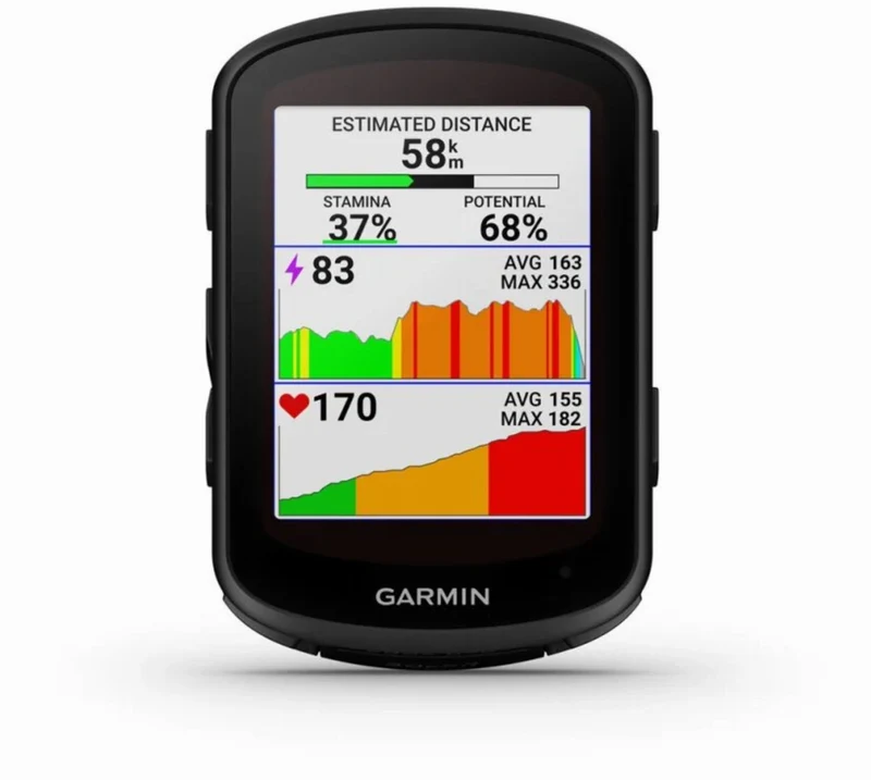 Garmin Edge 840 Solar Fahrradcomputer mit Touchscreen, Tastenbedienung und Coach Trainingsplänen