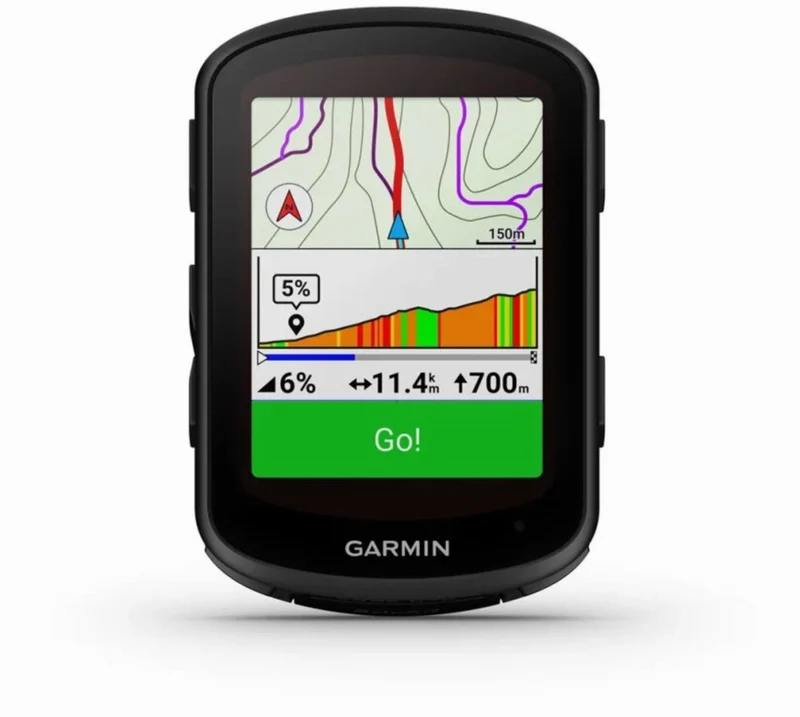 Garmin Edge 840 Solar Fahrradcomputer mit Touchscreen, Tastenbedienung und Coach Trainingsplänen