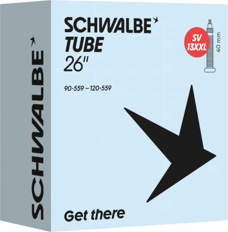 Schwalbe Standard Schlauch 26" NR. 13XXL schwarz ETRTO 90/120-559 SV 40 mm