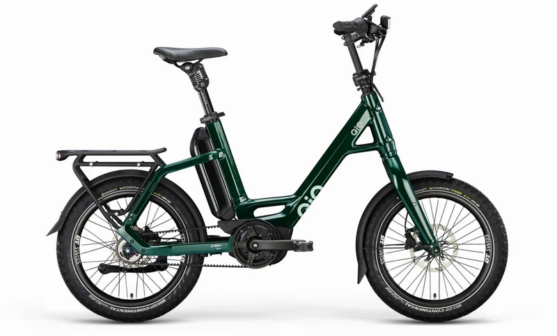 QiO EINS P-5 545 Wh E-Kompaktrad 20" forest green 48 cm
