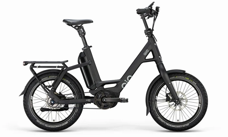 QiO EINS P-5 545 Wh E-Kompaktrad 20" nicht black matt 48 cm