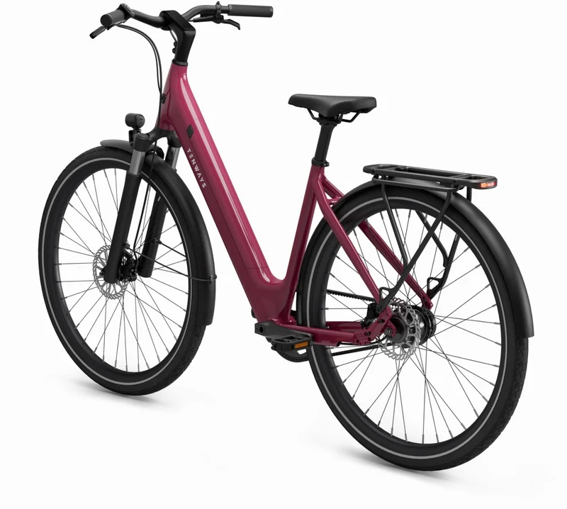 Tenways CGO800S 460 Wh E-Bike Wave 28" wild berry 48 cm