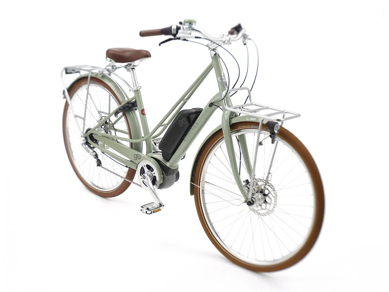 Electra Loft Go! 5i EQ Step-Thru 500 Wh Retro E-Bike Wave 28" green tea M