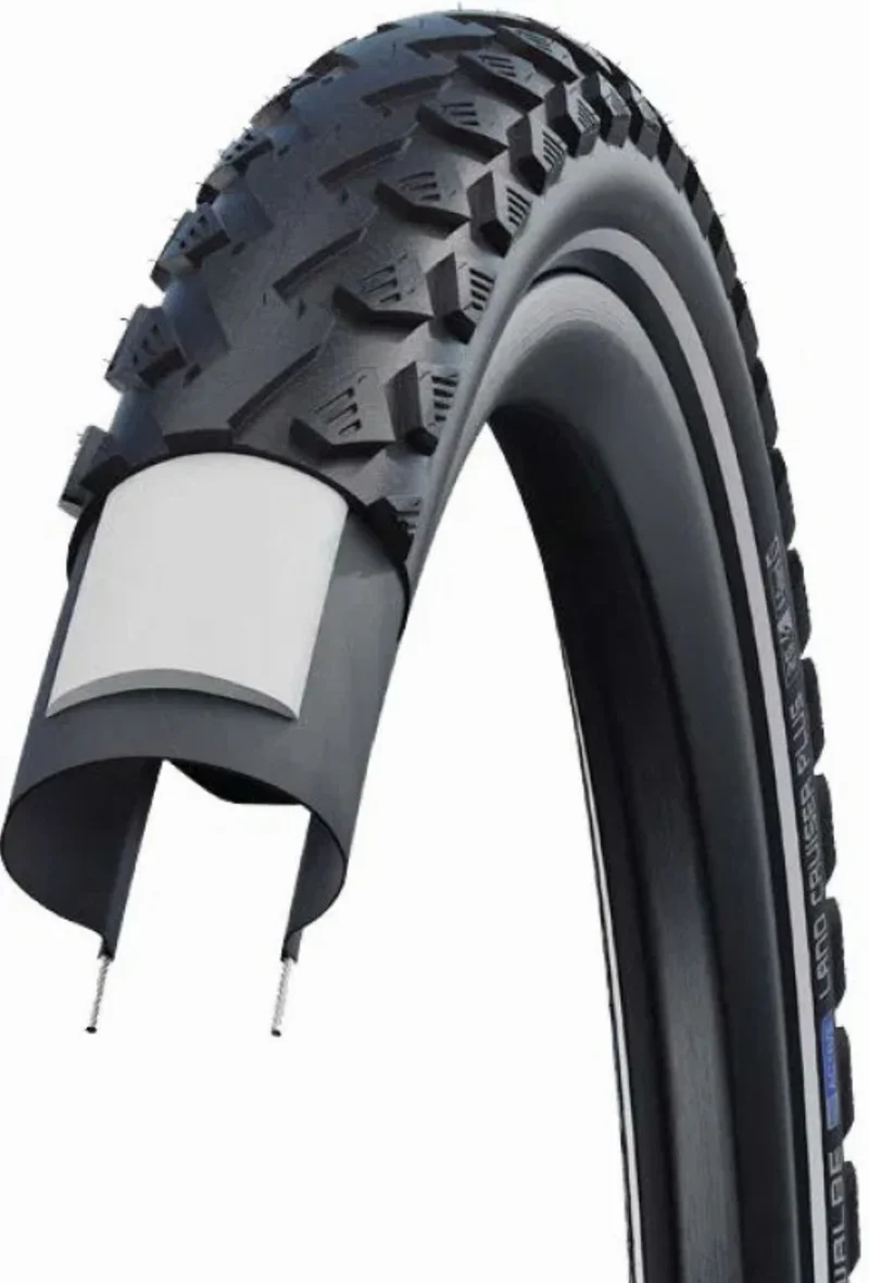 Schwalbe Land Cruiser Plus PunctureGuard, Active Line, Tube Drahtreifen 24", Green black/reflex 50-507
