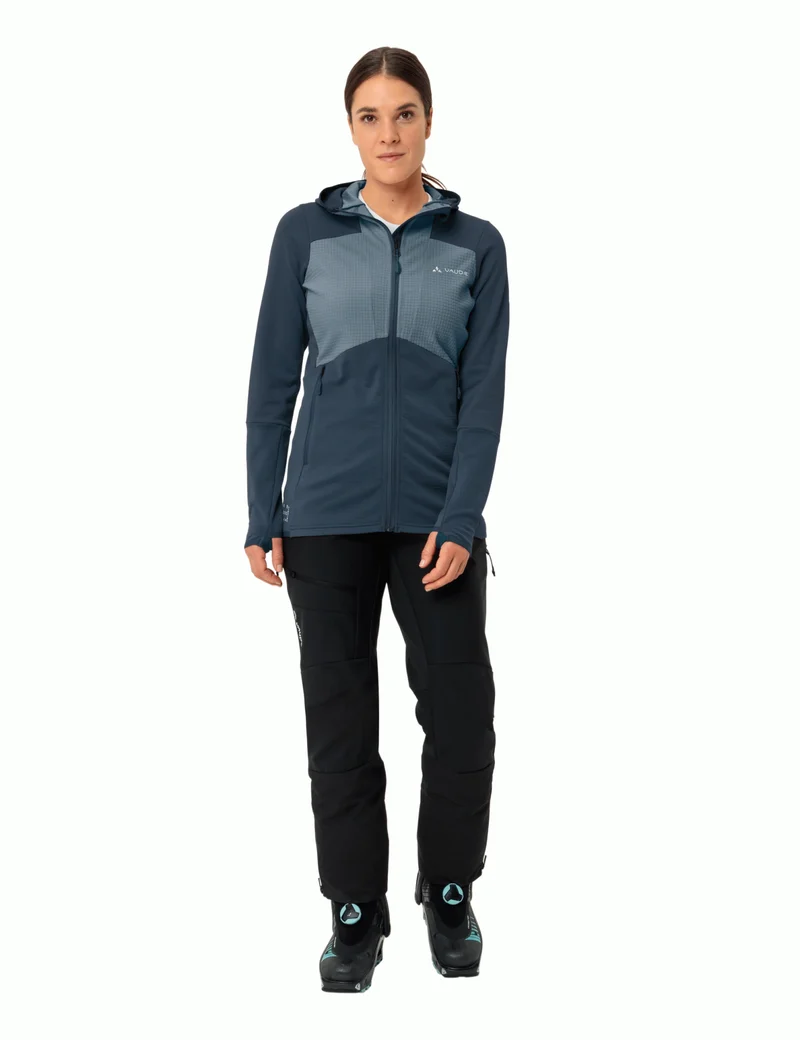 Women's Monviso Hooded Grid Fleece Jacket