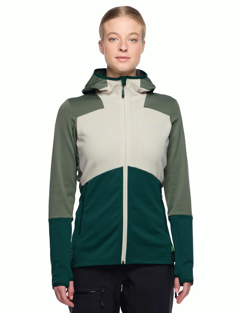 Women's Monviso Hooded Grid Fleece Jacket