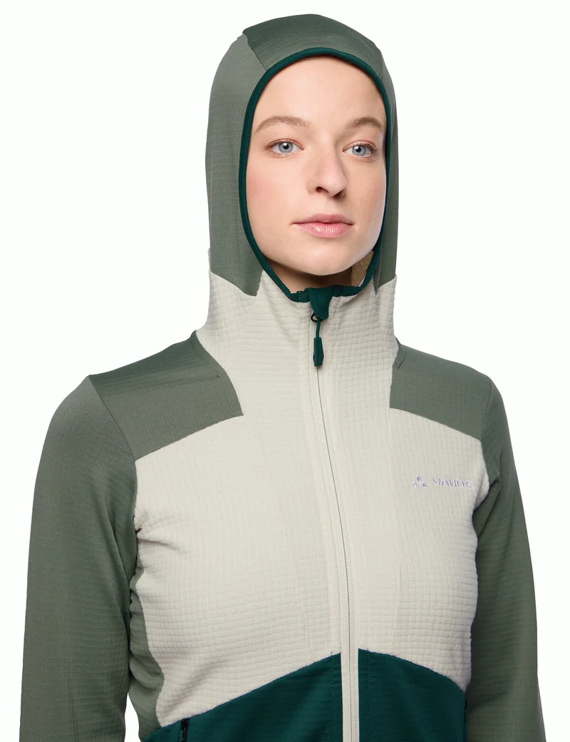 Women's Monviso Hooded Grid Fleece Jacket