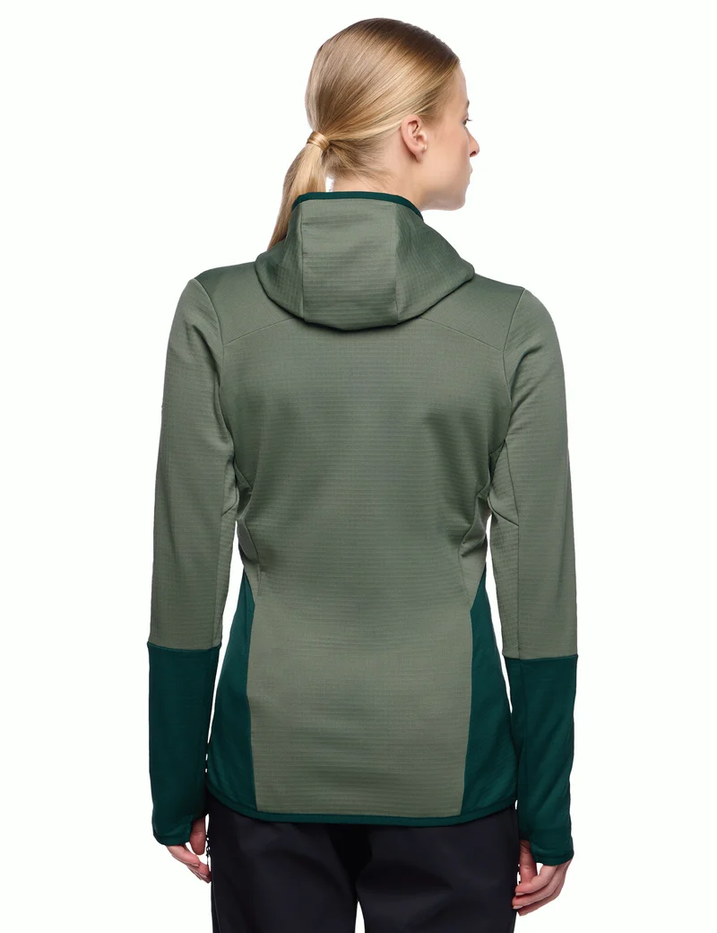 Women's Monviso Hooded Grid Fleece Jacket