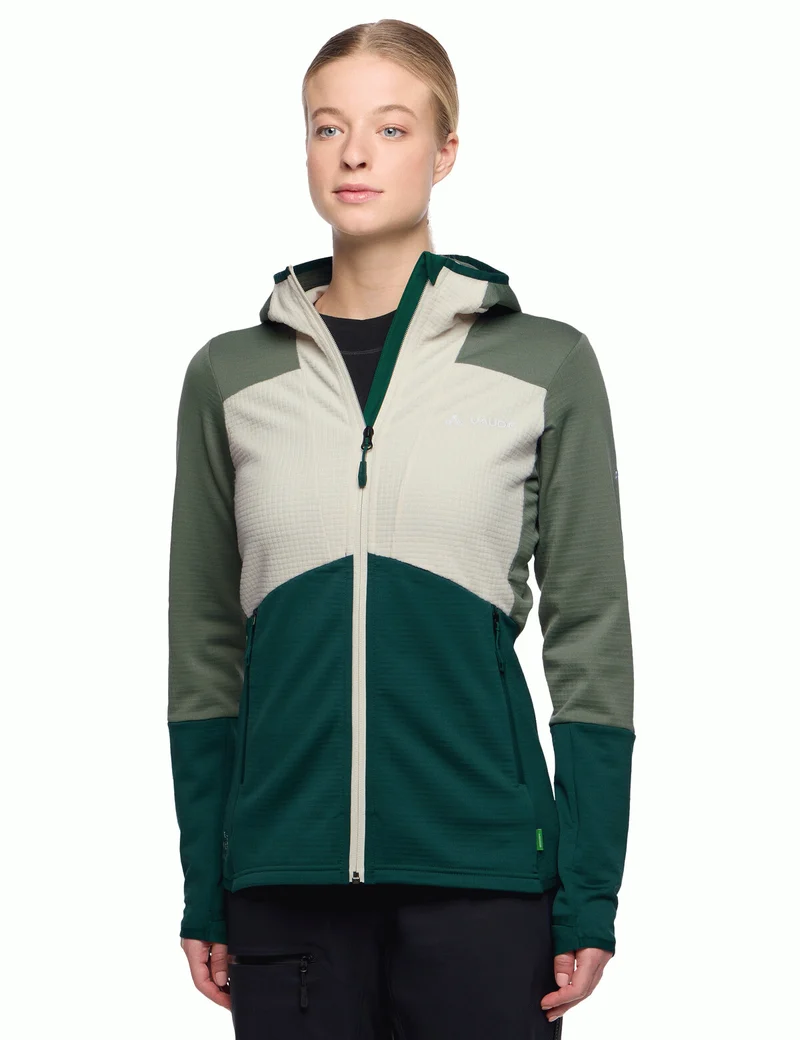 Women's Monviso Hooded Grid Fleece Jacket