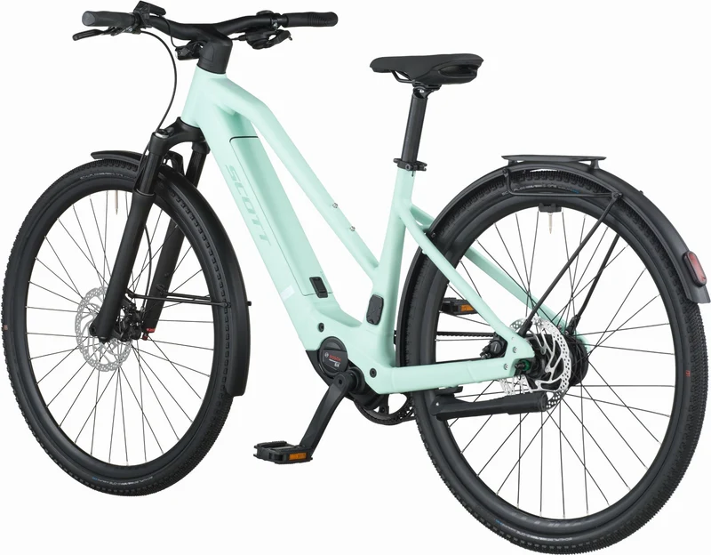 Scott Passage 10 Belt Slope 400 Wh E-Bike Trapez 28" mint green