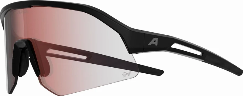 Alpina Sonic HR M QV Sportbrille black matt/quattro/variofl.mirror+ rainb. one size
