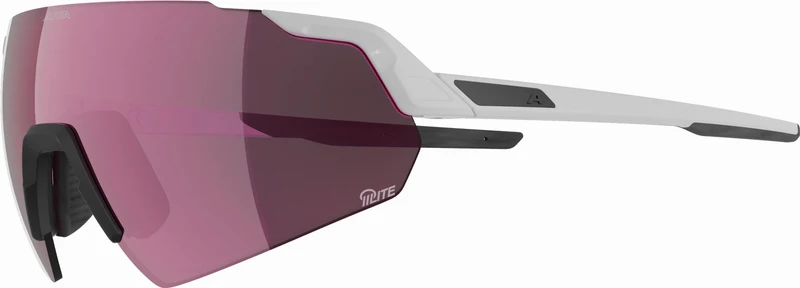 Alpina Turbo Air Q-Lite Sportbrille white gloss/mirror pink one size