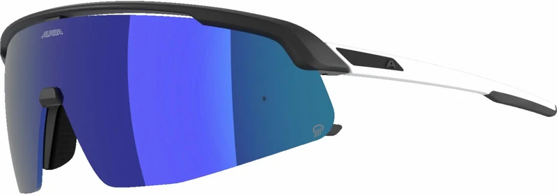 Alpina Turbo Pro Q Sportbrille black-white mat/blue one size