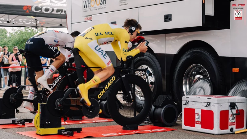 Elite Rollentrainer Justo 2 Tour de France Sieger Edition gelb