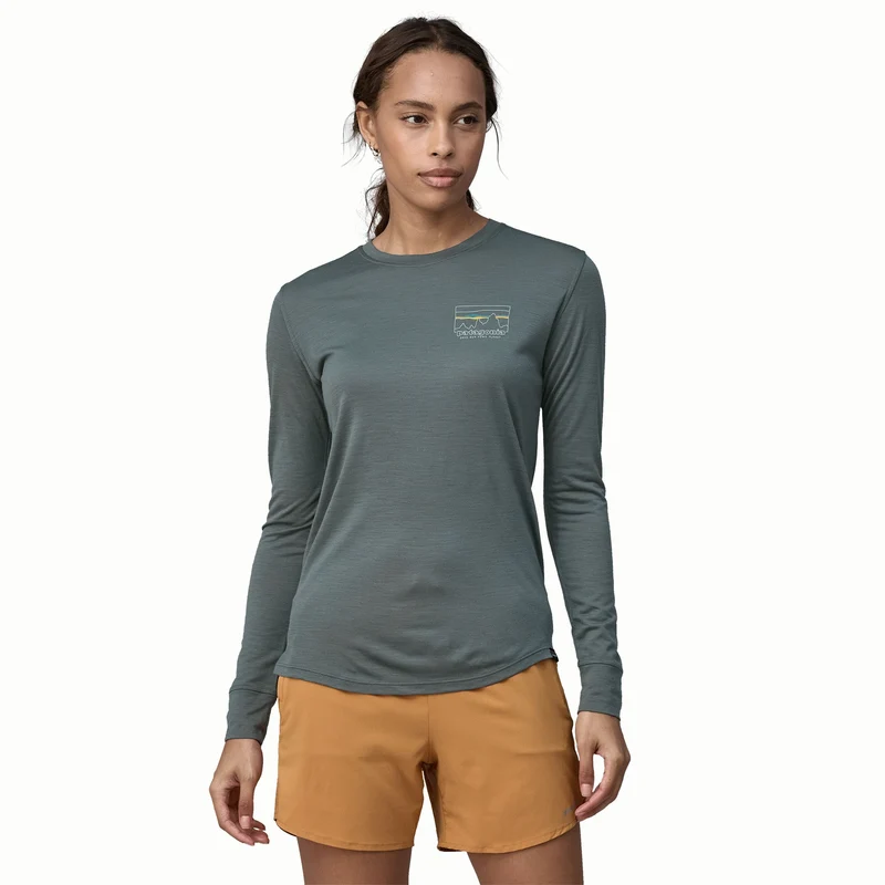W's L/S Cap Cool Merino Blend Graphic Shirt