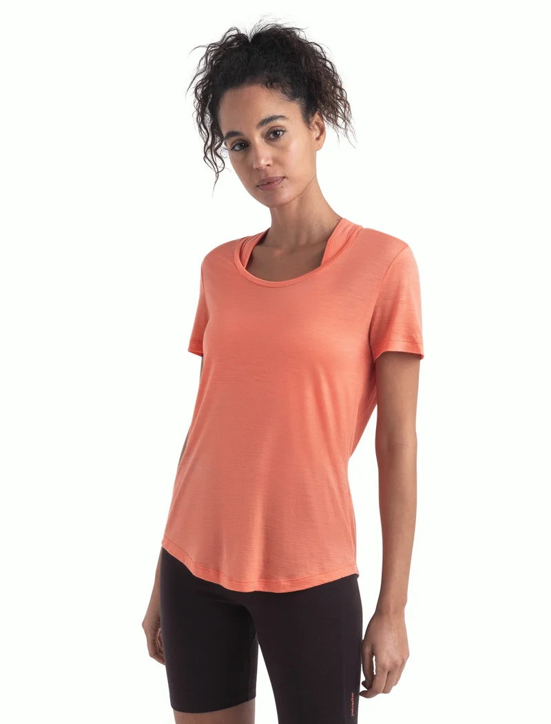 Women Merino Blend 125 Cool-Lite™ Sphere SS Scoop Tee