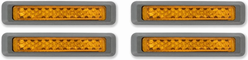 Acid Pedalreflektor Set Classic silver