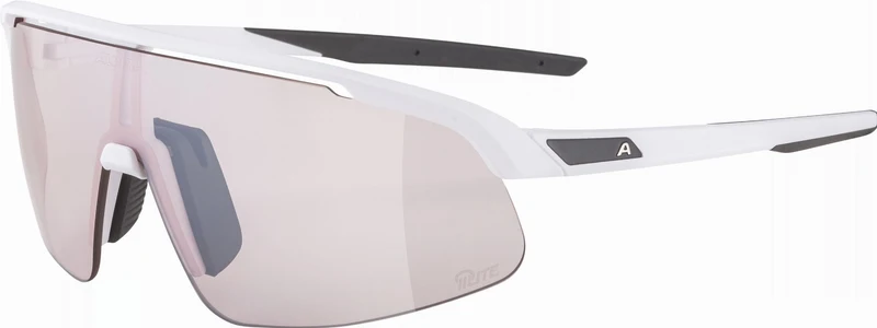 Alpina Turbo Pro S Q-Lite Sportbrille white matt/mirror pink one size