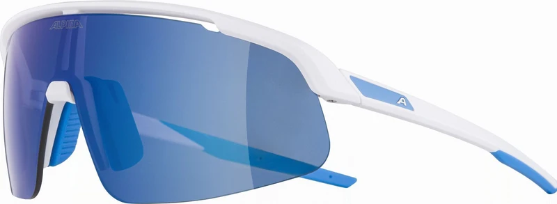 Alpina Turbo Pro Youth Jugendbrille white matt/mirror blue one size